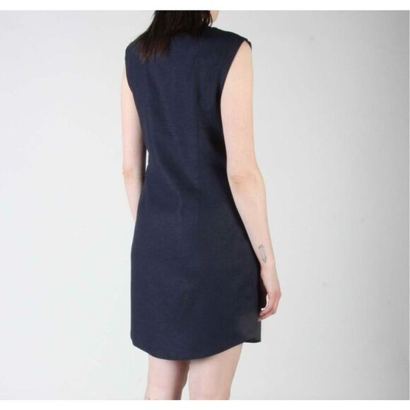 Birds of North America Black Linen Blend Honeycreeper Dress Size S - Picture 4 of 12